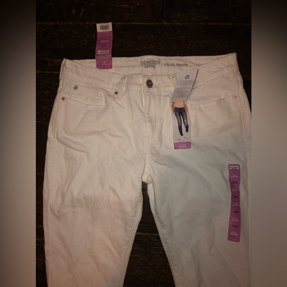 Junior Denim Jeggings by DENIZEN from Levi’s low-rise jeggings Size 14/15 - Picture 11 of 15